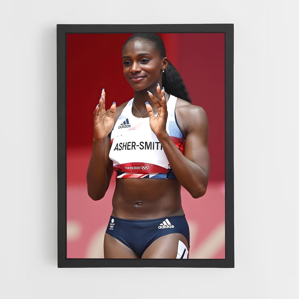 Poster Sprint et Élégance – affiche Athlétisme (vue 2)